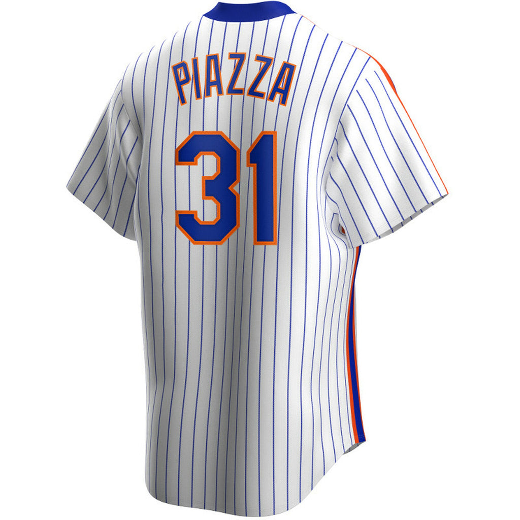 Men s Nike Mike Piazza New York Mets Cooperstown Collection Royal Pinstripe Replica Jersey Official Team Jersey Sports Fan Apparel Official MLB Team