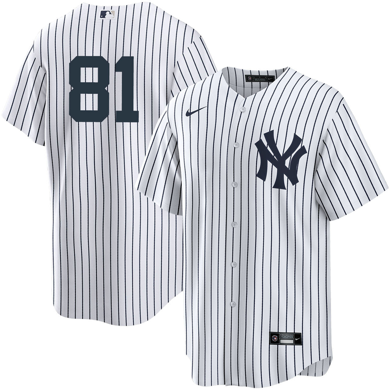 Men s Nike Luis Gil 81 White New York Yankees Home Official Replica Player Jersey Official Team Jersey Sports Fan Apparel Official MLB Team Jersey