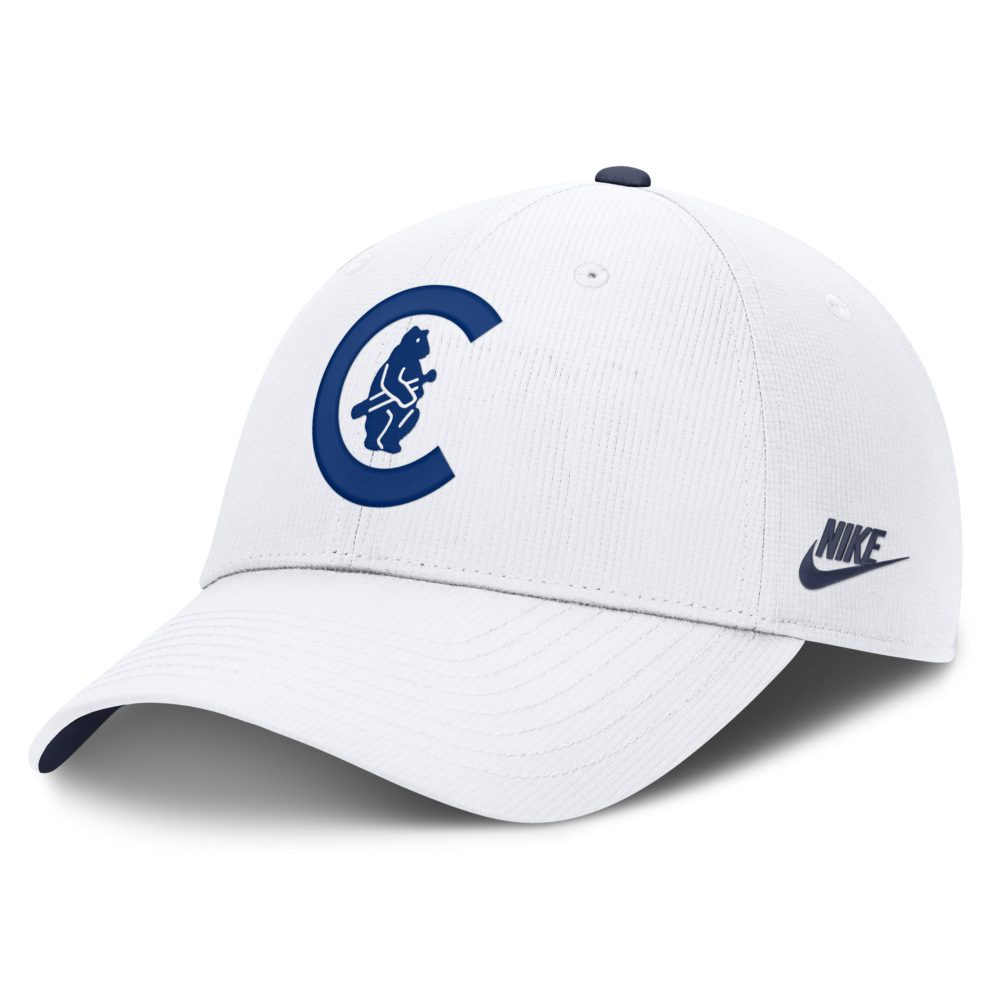 Chicago Cubs Nike Cooperstown Club Logo White Adjustable Hat Official Team Hat Sports Fan Cap Official MLB Team Hat Baseball Fan Cap