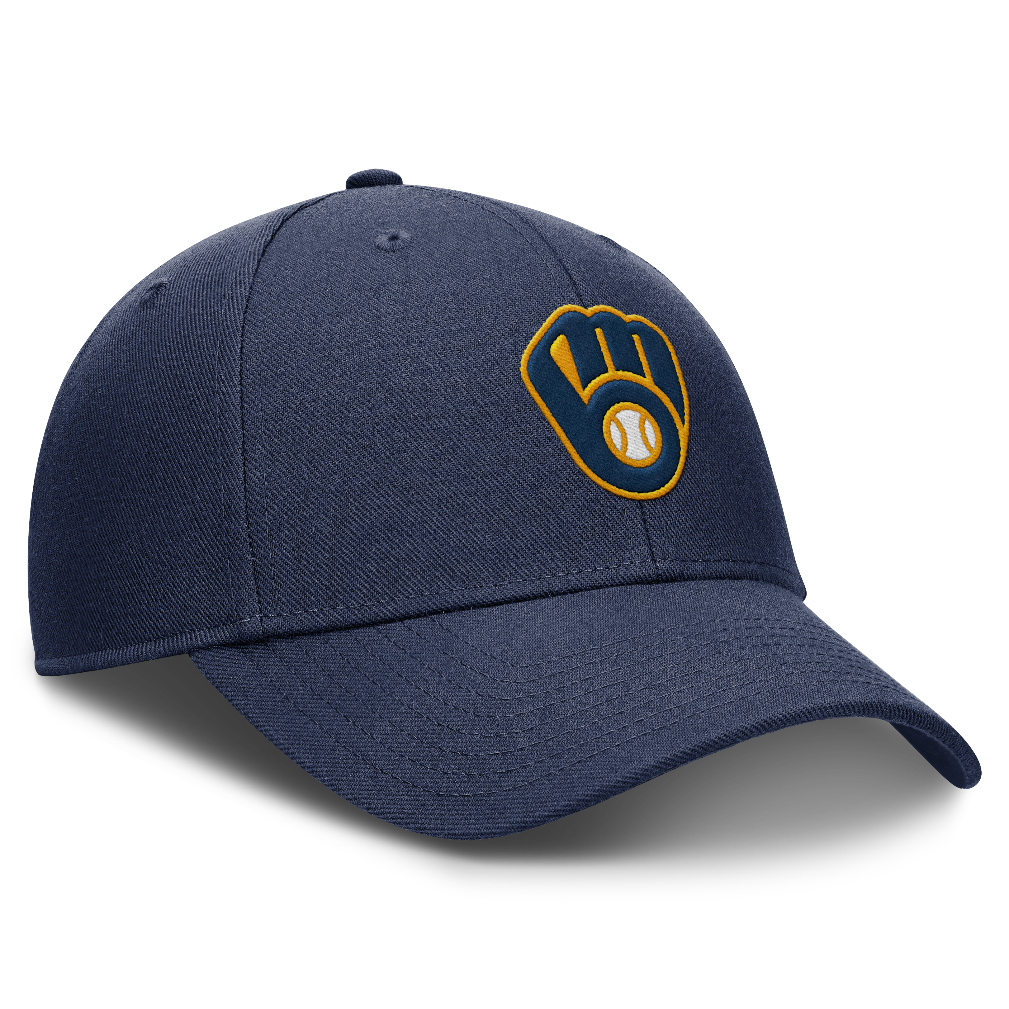 Milwaukee Brewers Nike Navy Club Adjustable Hat Official Team Hat Sports Fan Cap Official MLB Team Hat Baseball Fan Cap
