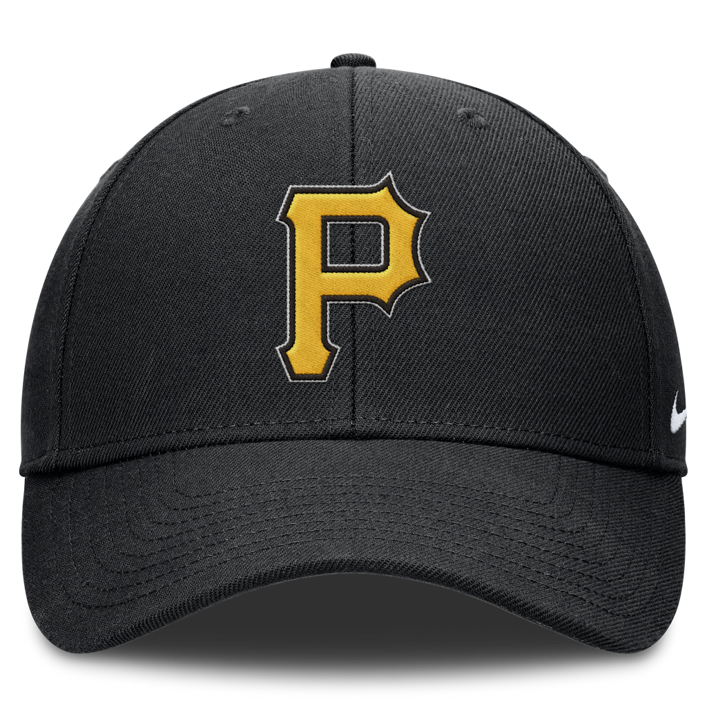 Pittsburgh Pirates Nike Black Club Adjustable Hat Official Team Hat Sports Fan Cap Official MLB Team Hat Baseball Fan Cap