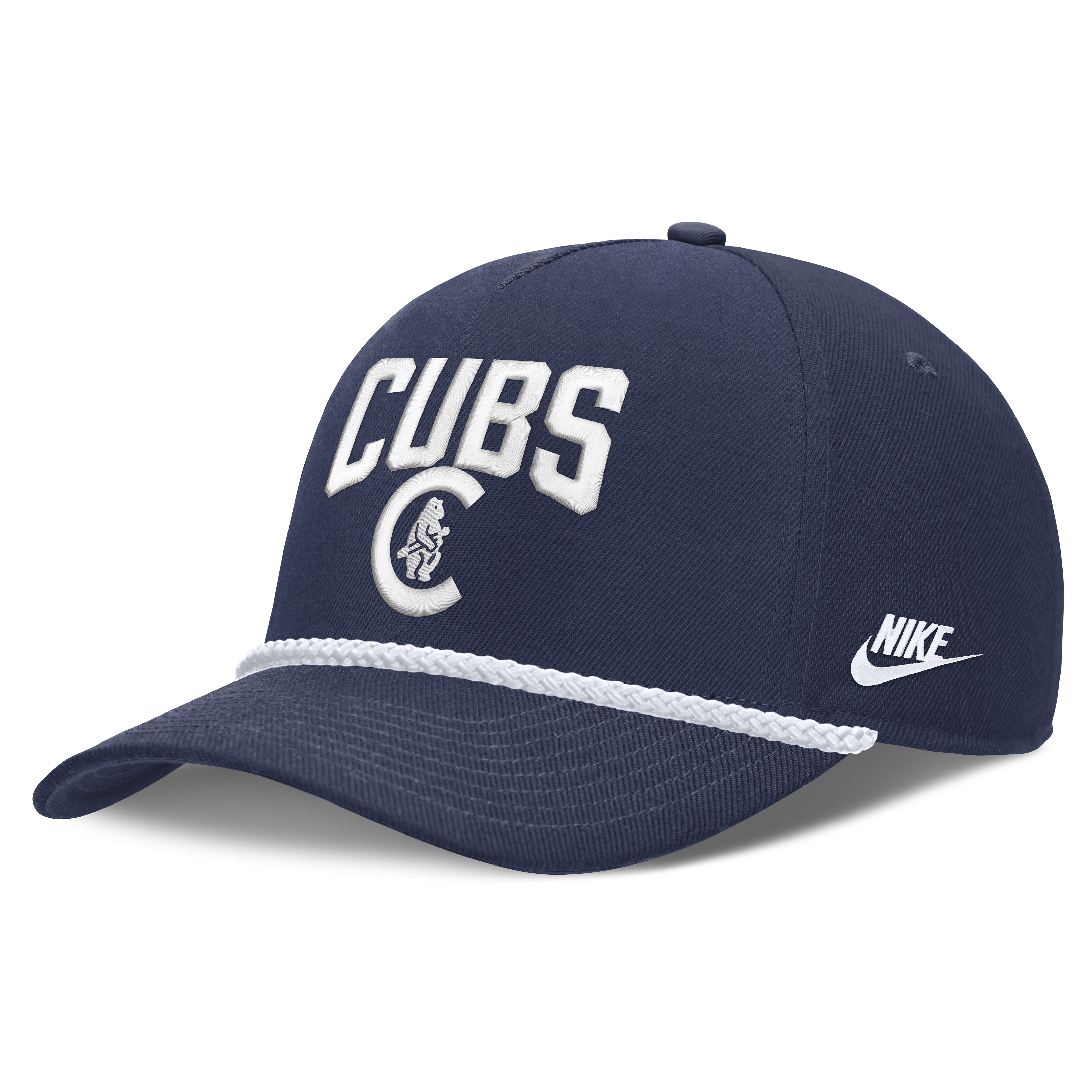 Chicago Cubs Nike Cooperstown Navy Blue Rise Adjustable Hat Official Team Hat Sports Fan Cap Official MLB Team Hat Baseball Fan Cap