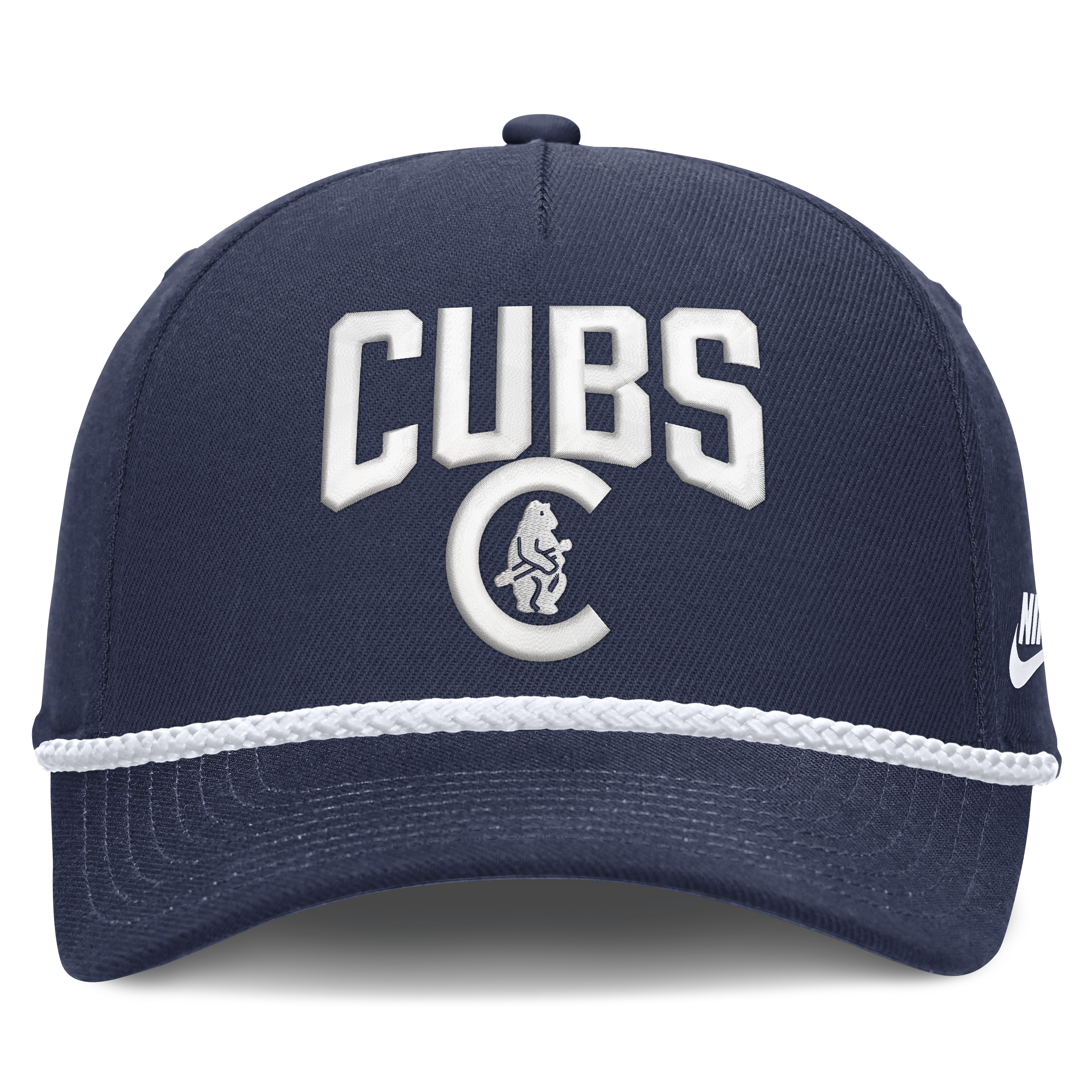 Chicago Cubs Nike Cooperstown Navy Blue Rise Adjustable Hat Official Team Hat Sports Fan Cap Official MLB Team Hat Baseball Fan Cap