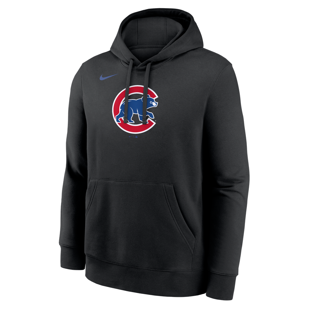 Mens Chicago Cubs Nike Catch Black Hoodie Comfort Hoodie Baseball Fan Apparel