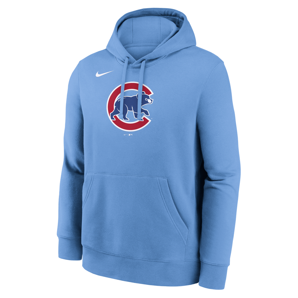 Mens Chicago Cubs Nike Inside Job Valor Blue Hoodie Comfort Hoodie Baseball Fan Apparel