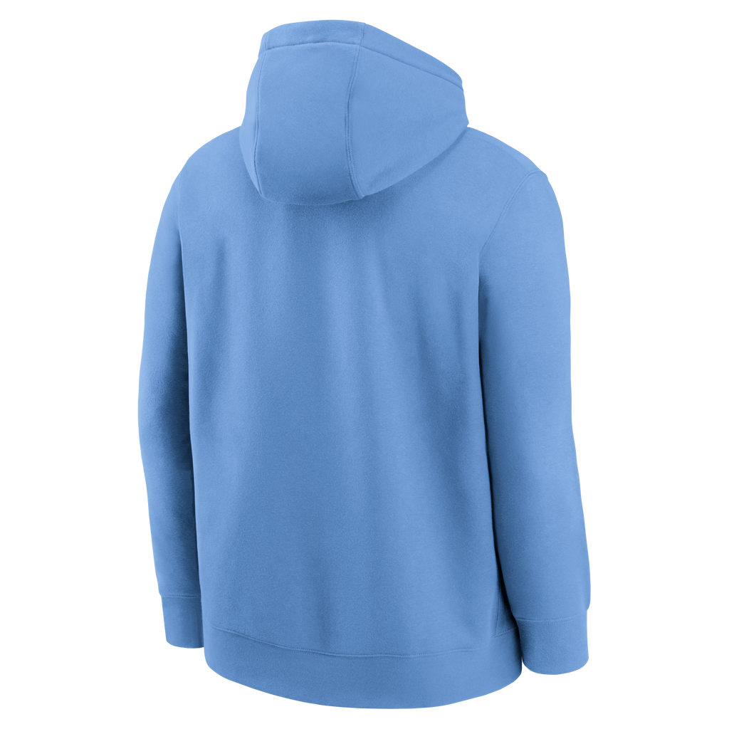 Mens Chicago Cubs Nike Inside Job Valor Blue Hoodie Comfort Hoodie Baseball Fan Apparel