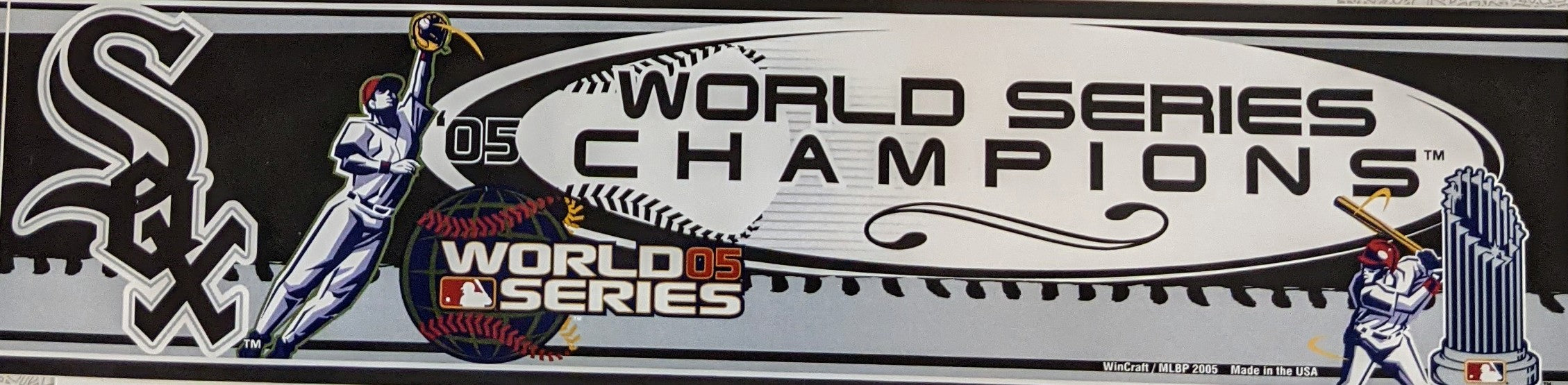 Chicago White Sox 2005 World Series Champions Bumper Sticker Official Sports Fan Gear Popular Style Baseball Fan Gear