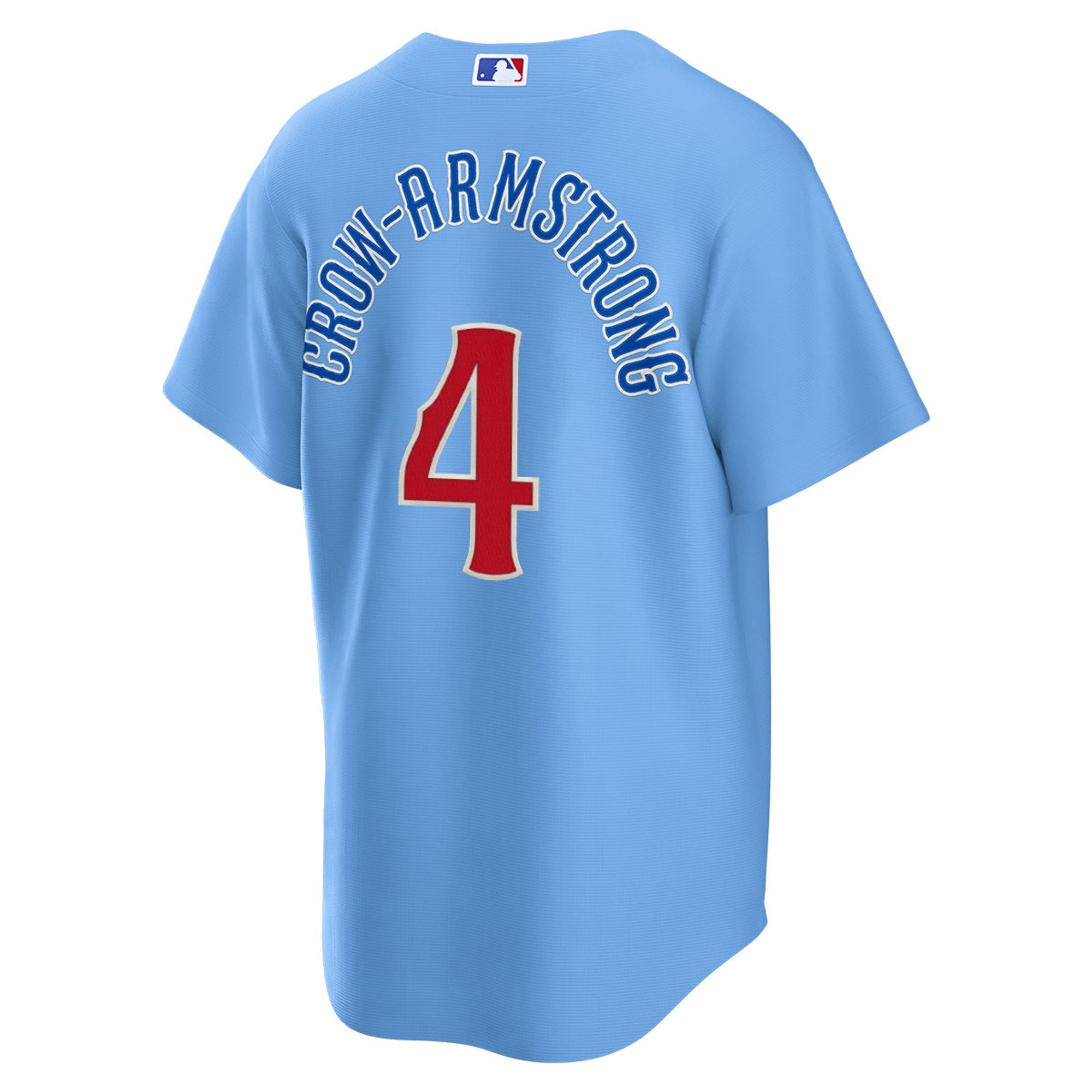 NIKE Men s Chicago Cubs Pete Crow-Armstrong 4 Light Blue 2nd Alternate Replica Jersey Official Team Jersey Sports Fan Apparel Official MLB Team