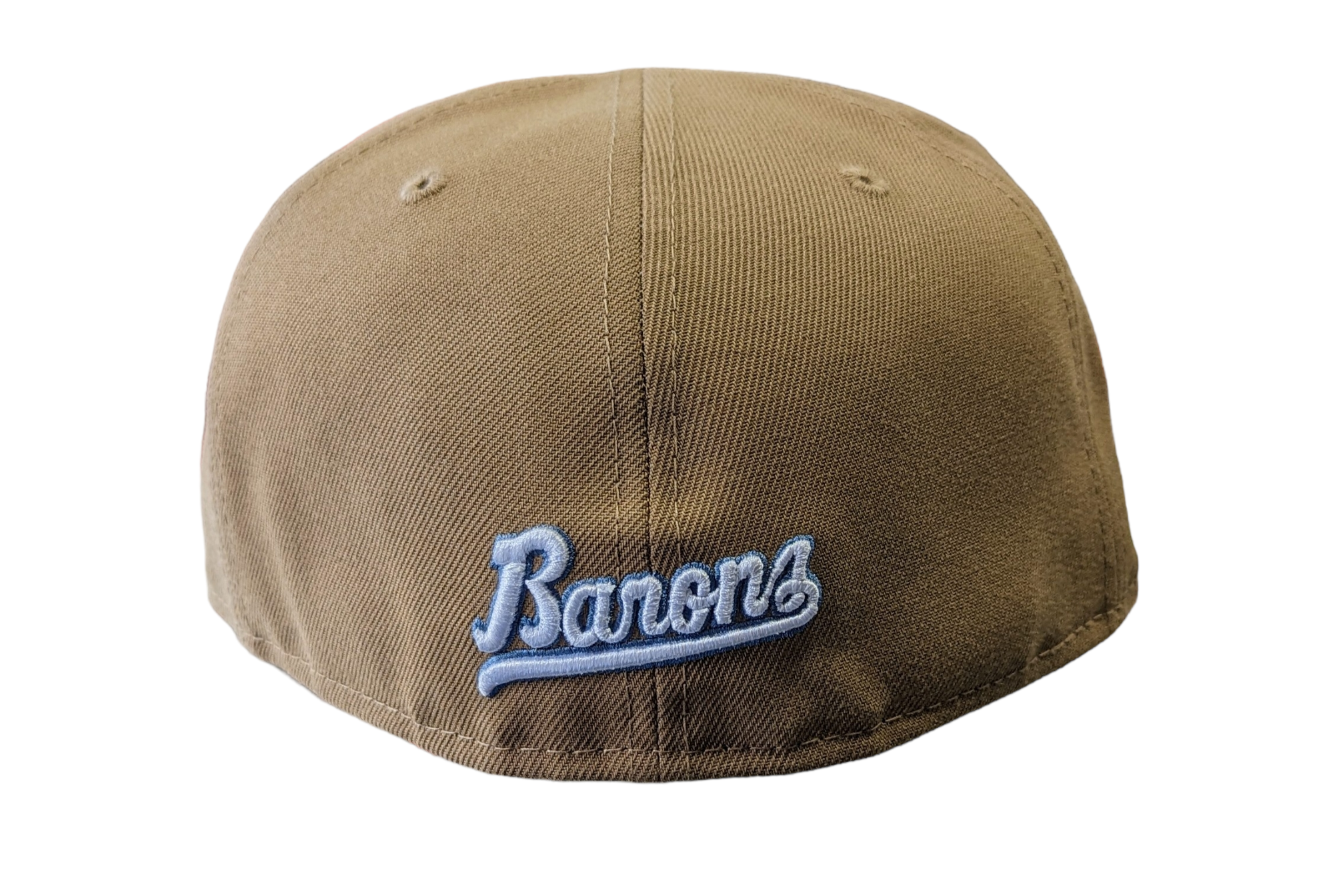 Birmingham Barons Biff New Era Southern League Khaki Black Olive 59FIFTY Fitted Hat Official Team Hat Sports Fan Cap Official MLB Team Hat Baseball