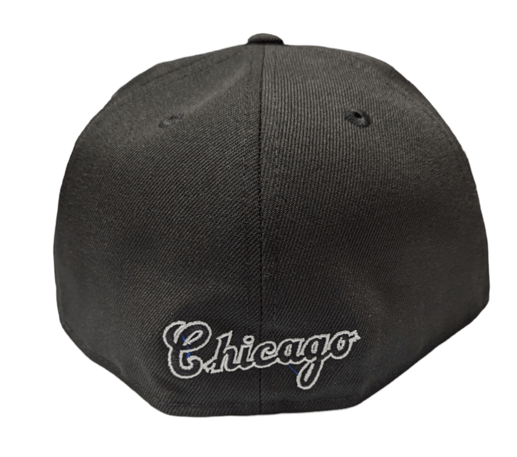 Chicago White Sox New Era Diamond Alternate Logo 59FIFTY Fitted Hat - Black Official Team Hat Sports Fan Cap Official MLB Team Hat Baseball Fan Cap