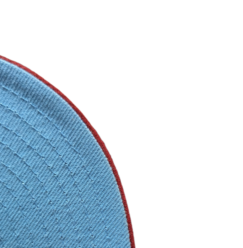 Philadelphia Phillies MLB 1996 ASG 2 Tone Sky Blue Cardinal New Era 59FIFTY Fitted Hat Official Team Hat Sports Fan Cap Official MLB Team Hat