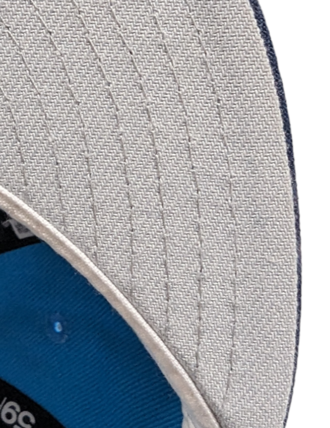 Seattle Mariners New Era 2 Tone Sunwash Ocean Blue Nirvana Nevermind Inspired 59FIFTY Fitted Hat Official Team Hat Sports Fan Cap Official MLB Team