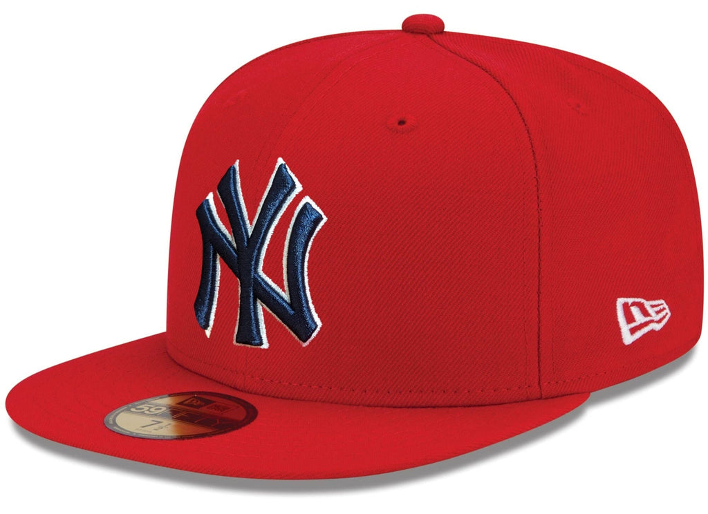 New York Yankees Red Durst 59FIFTY Fitted Hat Official Team Hat Sports Fan Cap Official MLB Team Hat Baseball Fan Cap