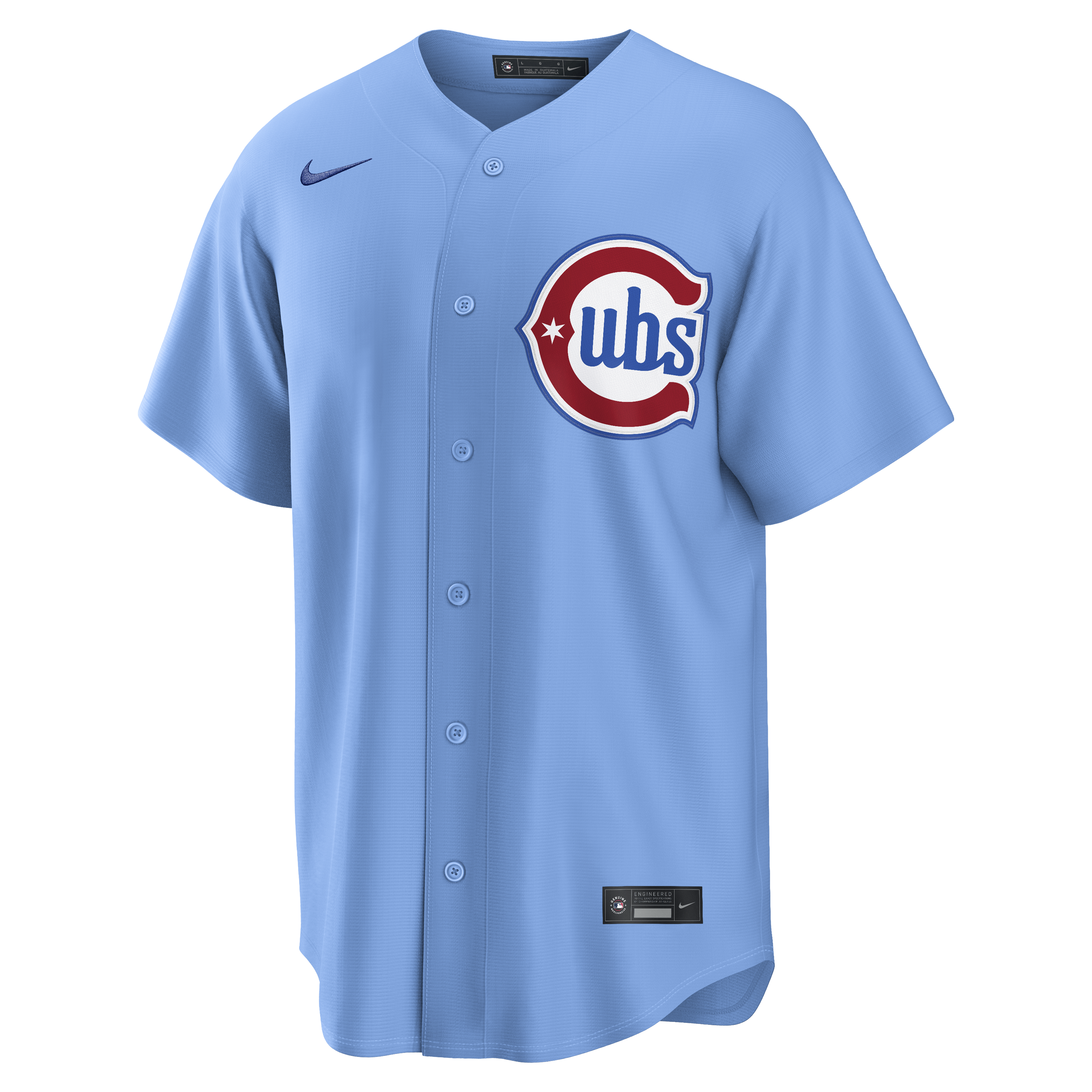 NIKE Men s Chicago Cubs Michael Busch 29 Light Blue 2nd Alternate Replica Jersey Official Team Jersey Sports Fan Apparel Official MLB Team Jersey