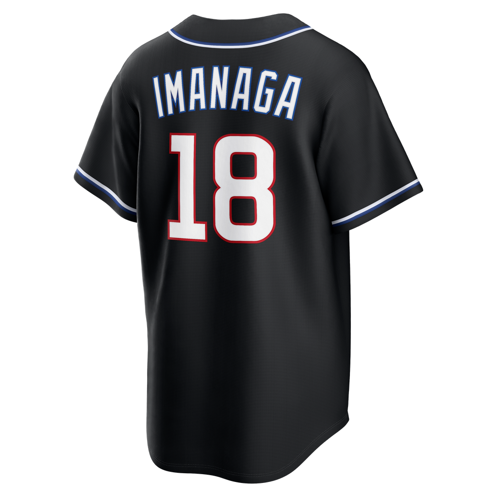 Men s Chicago Cubs Shota Imanaga Nike Black Carbon Replica Jersey Official Team Jersey Sports Fan Apparel Official MLB Team Jersey Baseball Fan