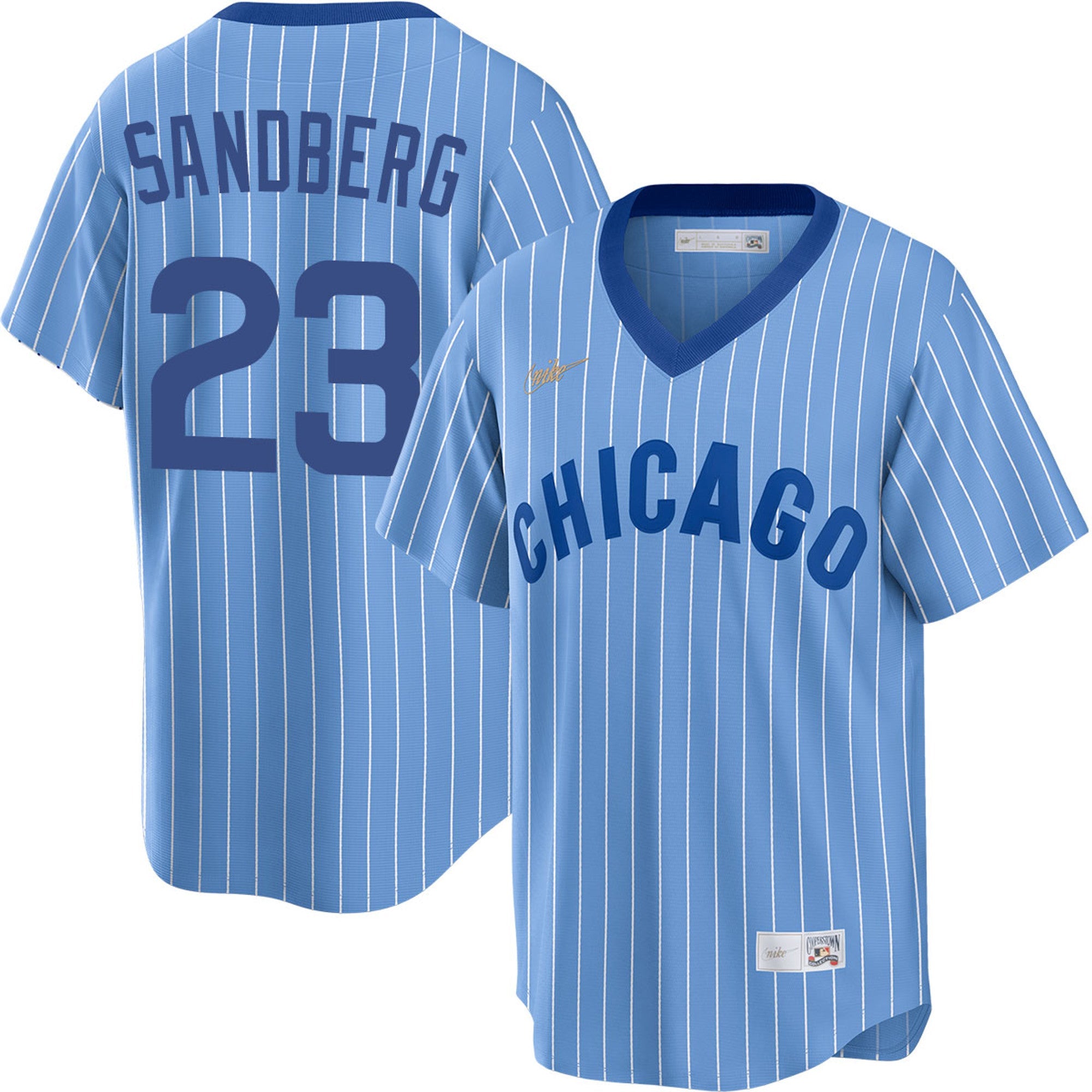 Men s Ryne Sandberg Chicago Cubs Cooperstown Powder Blue 1982 NIKE Replica Jersey Official Team Jersey Sports Fan Apparel Official MLB Team Jersey