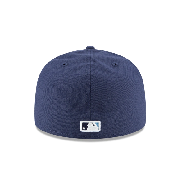 Men s Tampa Bay Rays New Era Navy Game Authentic Collection Alternate On-Field 59FIFTY Fitted Hat Official Team Hat Sports Fan Cap Official MLB Team