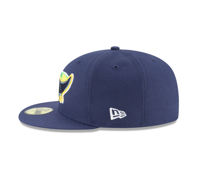 Men s Tampa Bay Rays New Era Navy Game Authentic Collection Alternate On-Field 59FIFTY Fitted Hat Official Team Hat Sports Fan Cap Official MLB Team