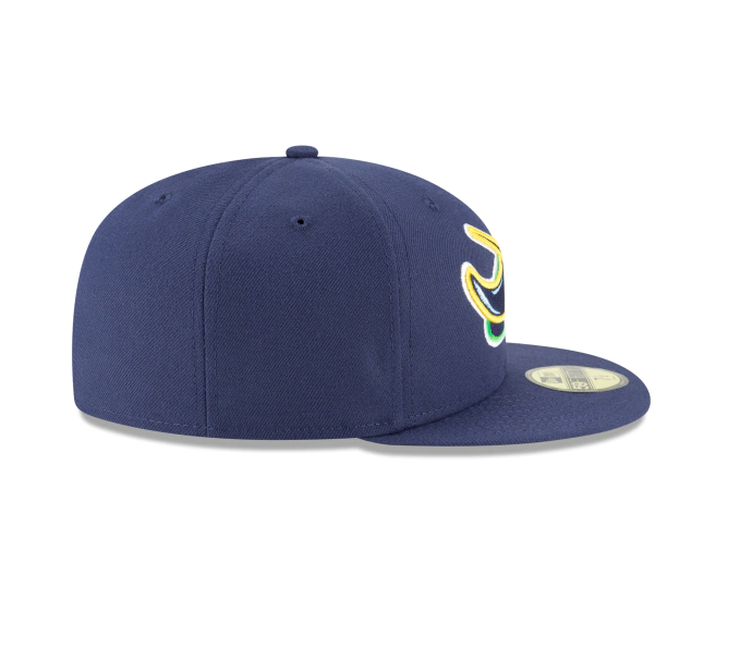 Men s Tampa Bay Rays New Era Navy Game Authentic Collection Alternate On-Field 59FIFTY Fitted Hat Official Team Hat Sports Fan Cap Official MLB Team