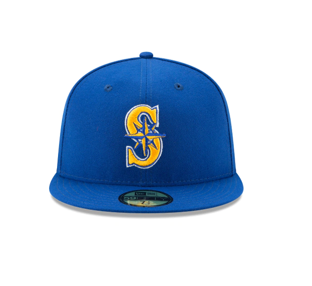 Men s Seattle Mariners New Era Royal Game Authentic Collection Alternate 2 On-Field 59FIFTY Fitted Hat Official Team Hat Sports Fan Cap Official MLB