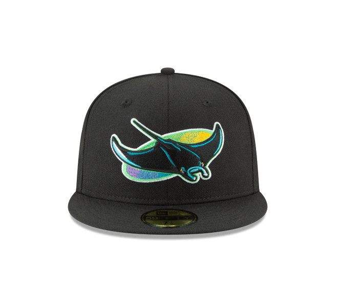 Men s Tampa Bay Devil Rays 1998 Cooperstown Collection Black 59Fifty Fitted Hat Official Team Hat Sports Fan Cap Official MLB Team Hat Baseball Fan