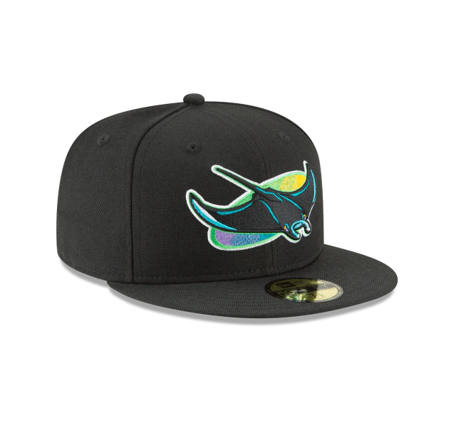 Men s Tampa Bay Devil Rays 1998 Cooperstown Collection Black 59Fifty Fitted Hat Official Team Hat Sports Fan Cap Official MLB Team Hat Baseball Fan