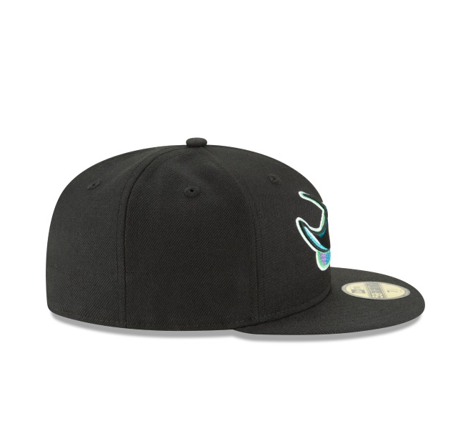 Men s Tampa Bay Devil Rays 1998 Cooperstown Collection Black 59Fifty Fitted Hat Official Team Hat Sports Fan Cap Official MLB Team Hat Baseball Fan