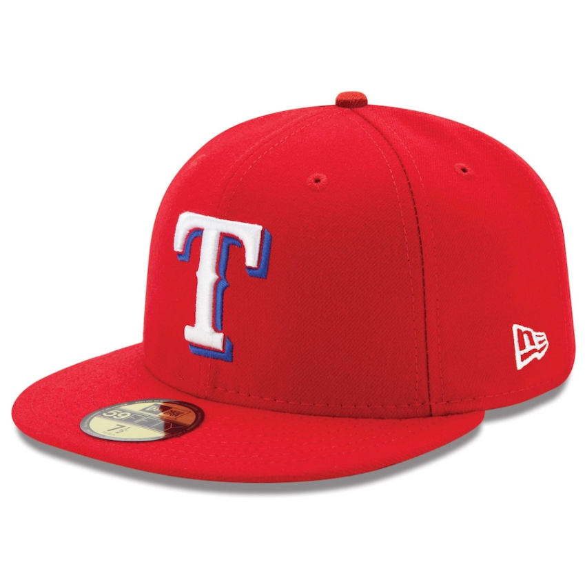 Men s Texas Rangers New Era Red Alternate Authentic Collection On-Field 59FIFTY Fitted Hat Official Team Hat Sports Fan Cap Official MLB Team Hat