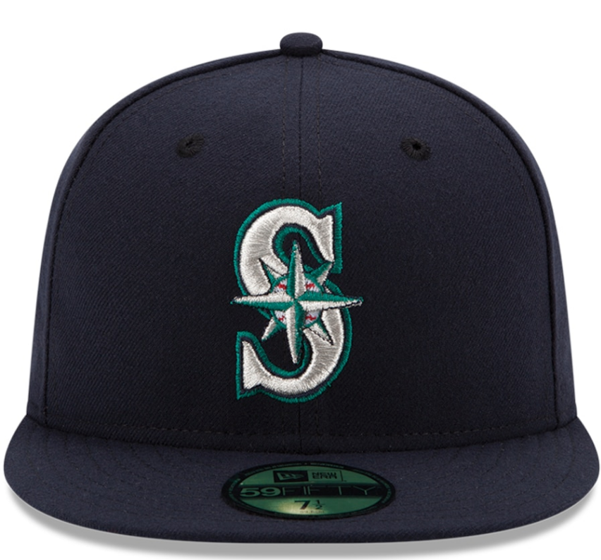 Men s Seattle Mariners New Era Navy Authentic Collection On Field 59FIFTY Fitted Hat Official Team Hat Sports Fan Cap Official MLB Team Hat Baseball