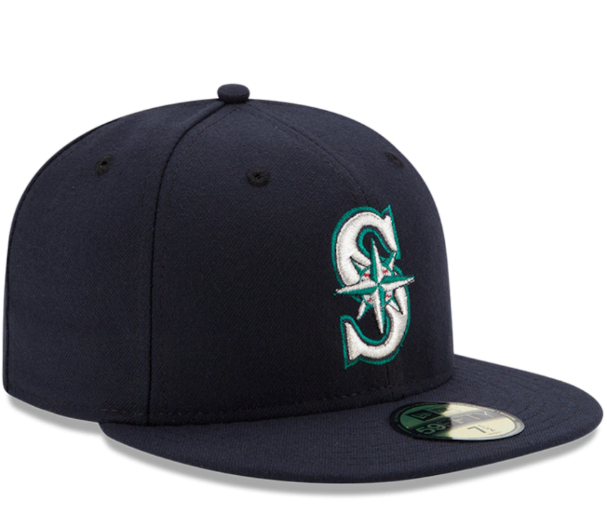 Men s Seattle Mariners New Era Navy Authentic Collection On Field 59FIFTY Fitted Hat Official Team Hat Sports Fan Cap Official MLB Team Hat Baseball