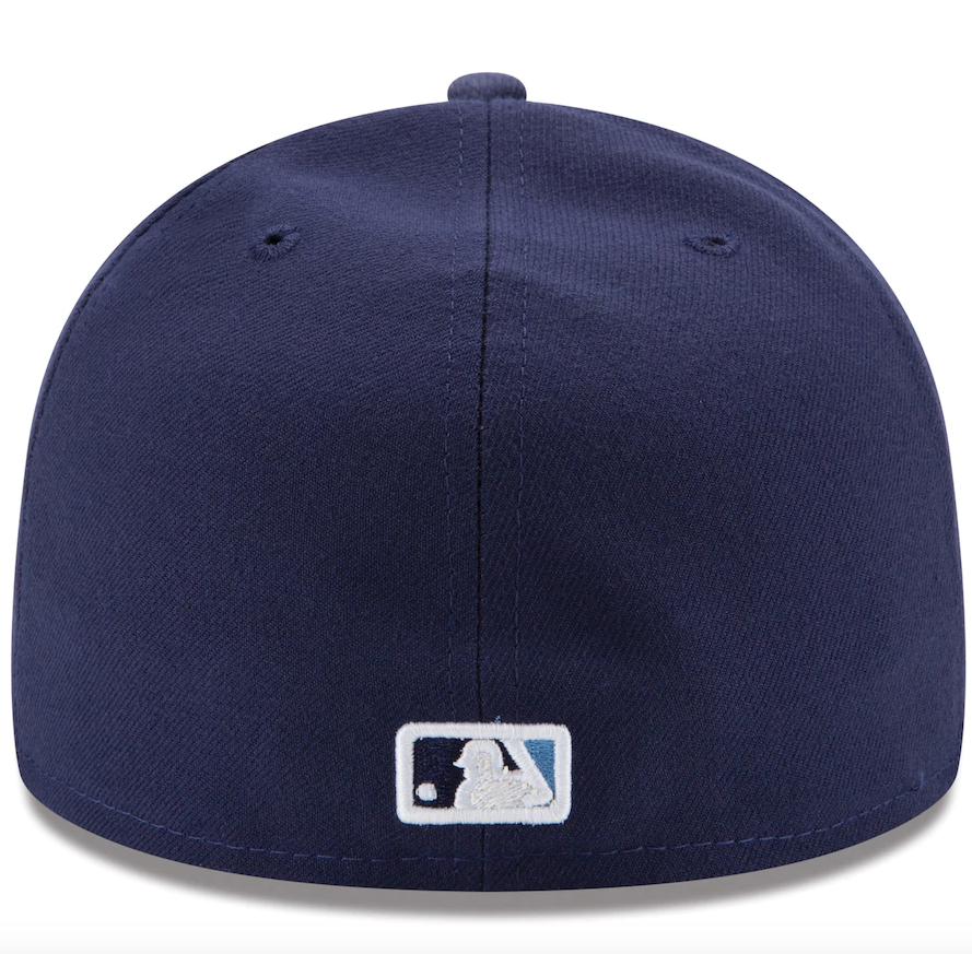 Men s Tampa Bay Rays New Era Navy Game Authentic Collection On-Field 59FIFTY Fitted Hat Official Team Hat Sports Fan Cap Official MLB Team Hat