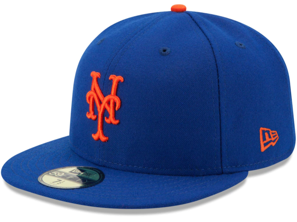 Men s New York Mets New Era Royal Authentic Collection On Field 59FIFTY Fitted Hat Official Team Hat Sports Fan Cap Official MLB Team Hat Baseball