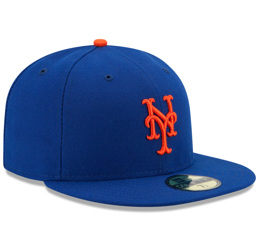 Men s New York Mets New Era Royal Authentic Collection On Field 59FIFTY Fitted Hat Official Team Hat Sports Fan Cap Official MLB Team Hat Baseball