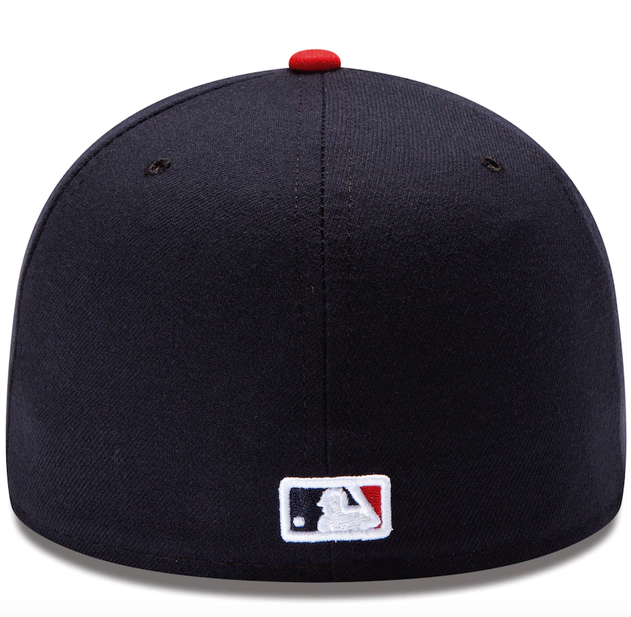 Men s Atlanta Braves New Era Navy Red Home Authentic Collection On-Field 59FIFTY Fitted Hat Official Team Hat Sports Fan Cap Official MLB Team Hat
