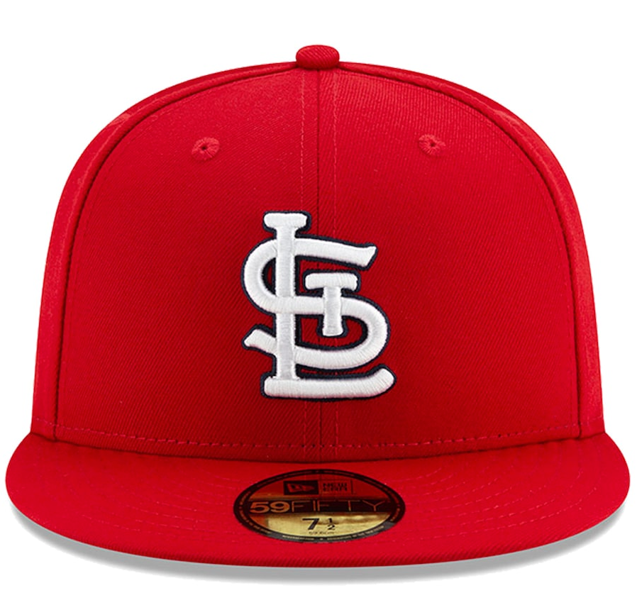 Men s St Louis Cardinals New Era Red Authentic Collection On-Field 59FIFTY Fitted Hat Official Team Hat Sports Fan Cap Official MLB Team Hat Baseball