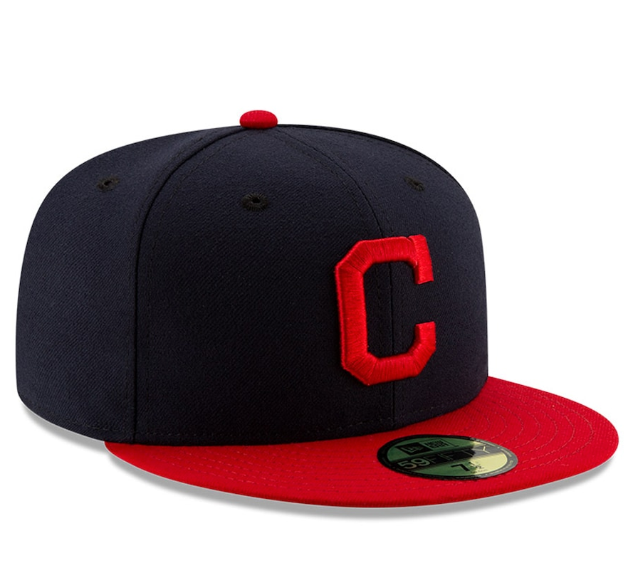 Men s Cleveland Guardians New Era Navy Red Home Authentic Collection On-Field 59FIFTY Fitted Hat Official Team Hat Sports Fan Cap Official MLB Team