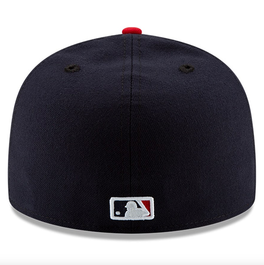 Men s Cleveland Guardians New Era Navy Red Home Authentic Collection On-Field 59FIFTY Fitted Hat Official Team Hat Sports Fan Cap Official MLB Team
