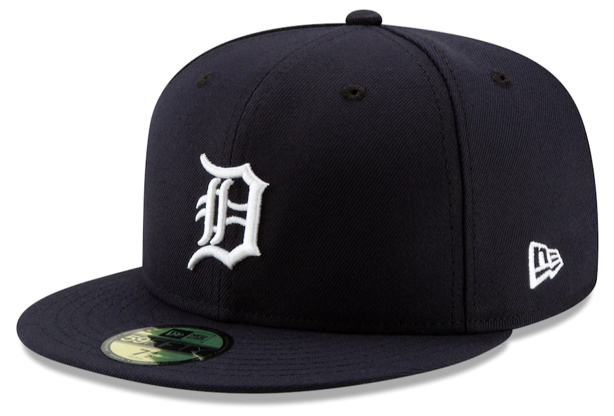 Men s Detroit Tigers New Era Navy Home Authentic Collection On-Field Logo 59FIFTY Fitted Hat Official Team Hat Sports Fan Cap Official MLB Team Hat