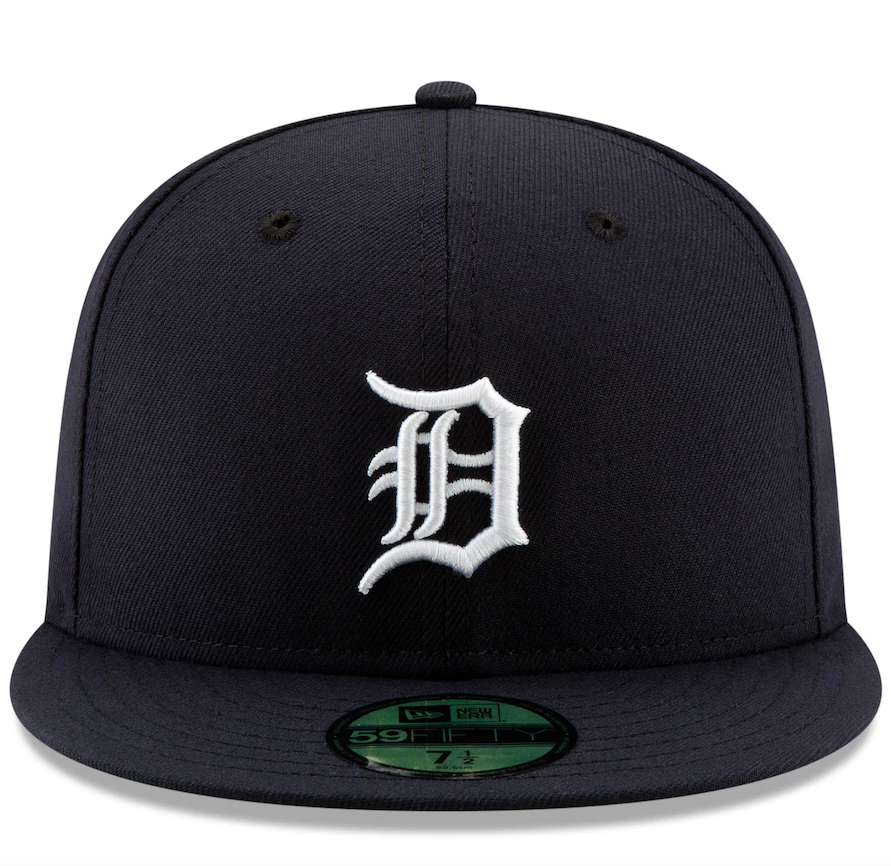 Men s Detroit Tigers New Era Navy Home Authentic Collection On-Field Logo 59FIFTY Fitted Hat Official Team Hat Sports Fan Cap Official MLB Team Hat