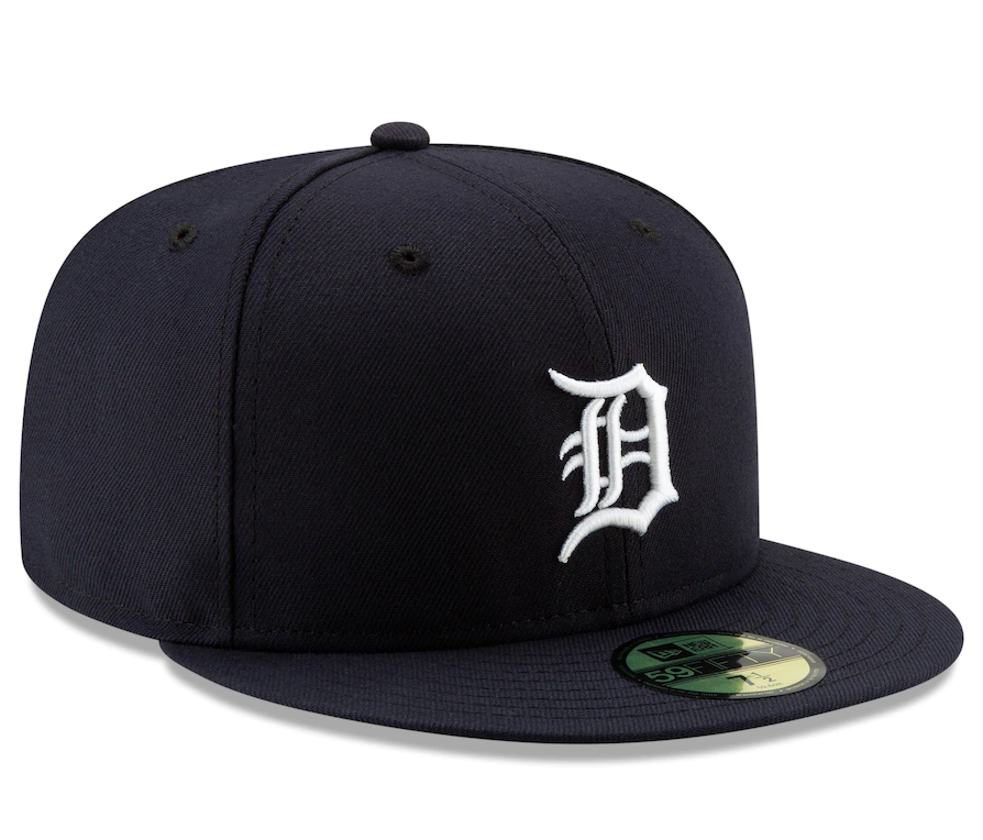 Men s Detroit Tigers New Era Navy Home Authentic Collection On-Field Logo 59FIFTY Fitted Hat Official Team Hat Sports Fan Cap Official MLB Team Hat