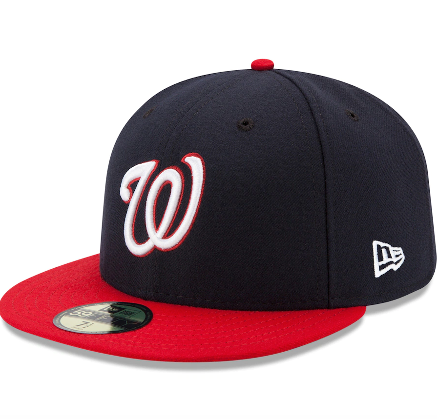 Men s Washington Nationals New Era Navy Red Alternate Authentic Collection On-Field 59FIFTY Fitted Hat Official Team Hat Sports Fan Cap Official MLB