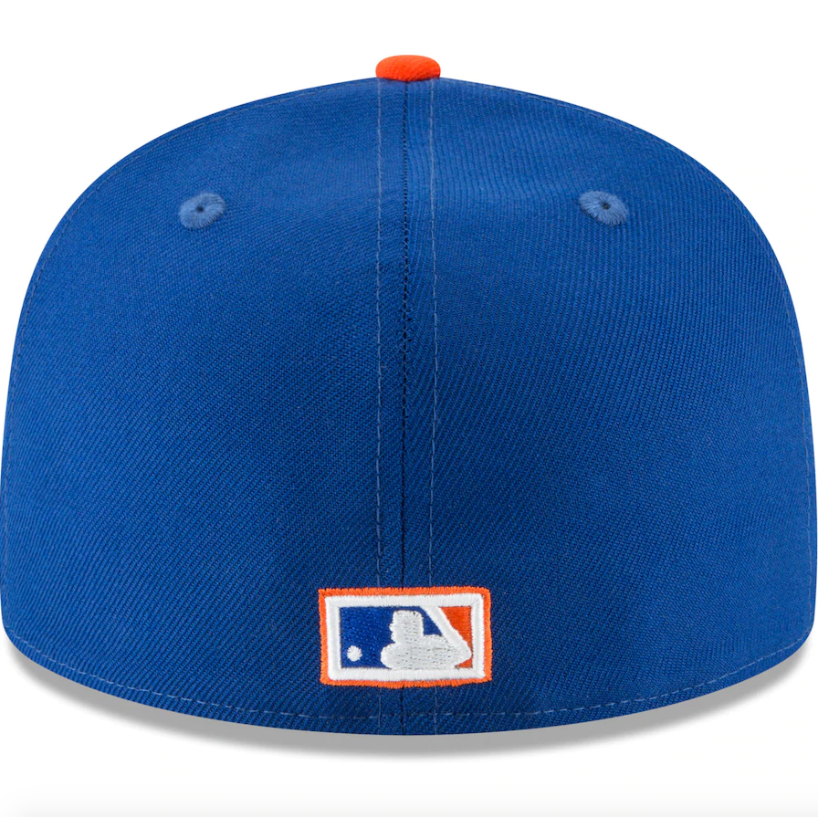 Men s New York Mets New Era Blue 1962 Cooperstown Collection Wool 59FIFTY Fitted Hat Official Team Hat Sports Fan Cap Official MLB Team Hat Baseball