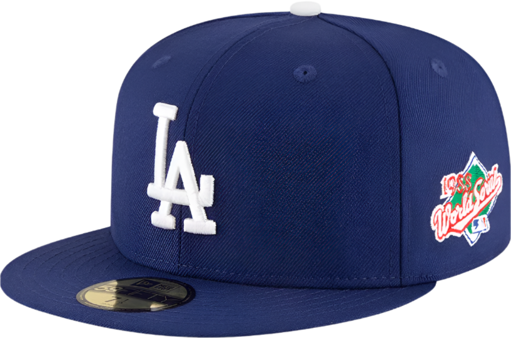 Los Angeles Dodgers New Era 1988 World Series Wool 59FIFTY Fitted Hat - Royal Blue Official Team Hat Sports Fan Cap Official MLB Team Hat Baseball