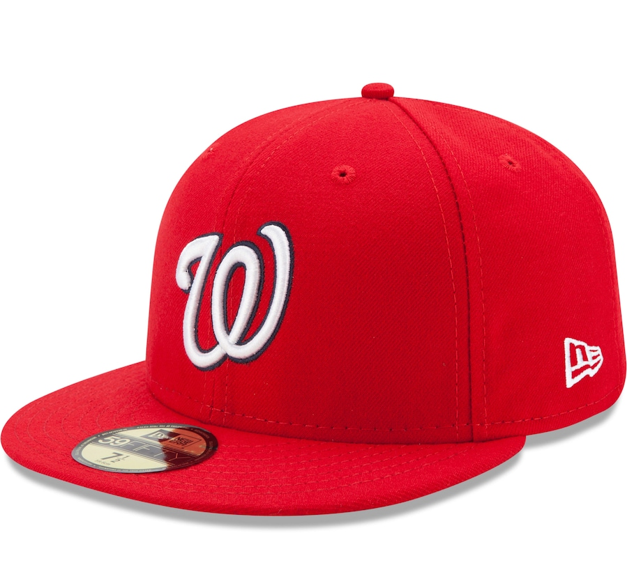 Men s Washington Nationals New Era Red Game Authentic Collection On-Field 59FIFTY Fitted Hat Official Team Hat Sports Fan Cap Official MLB Team Hat