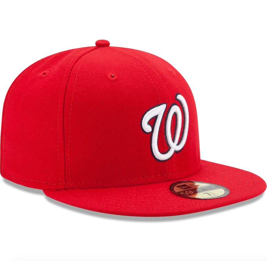 Men s Washington Nationals New Era Red Game Authentic Collection On-Field 59FIFTY Fitted Hat Official Team Hat Sports Fan Cap Official MLB Team Hat