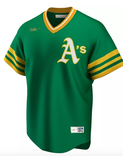Men s Oakland Athletics Nike Kelly Green Road Cooperstown Collection Team Jersey Official Team Jersey Sports Fan Apparel Official MLB Team Jersey