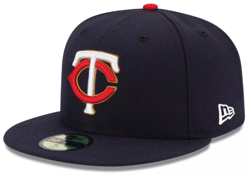 Men s Minnesota Twins New Era Navy Alternate Authentic Collection On-Field 59FIFTY Fitted Hat Official Team Hat Sports Fan Cap Official MLB Team Hat