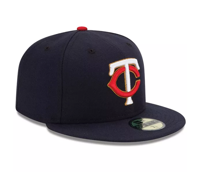 Men s Minnesota Twins New Era Navy Alternate Authentic Collection On-Field 59FIFTY Fitted Hat Official Team Hat Sports Fan Cap Official MLB Team Hat