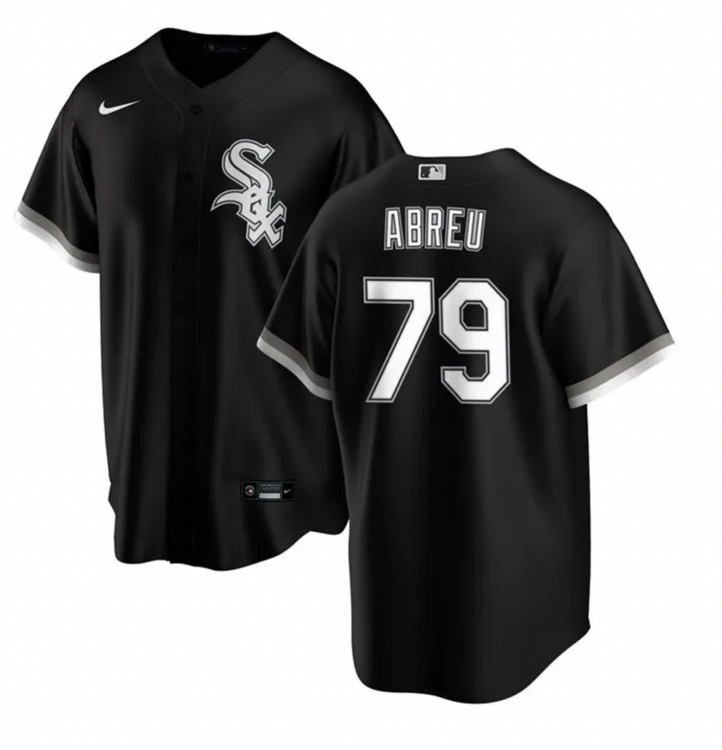 Men s Chicago White Sox Jose Abreu Nike Black Alternate Replica Player Name Jersey Official Team Jersey Sports Fan Apparel Official MLB Team Jersey