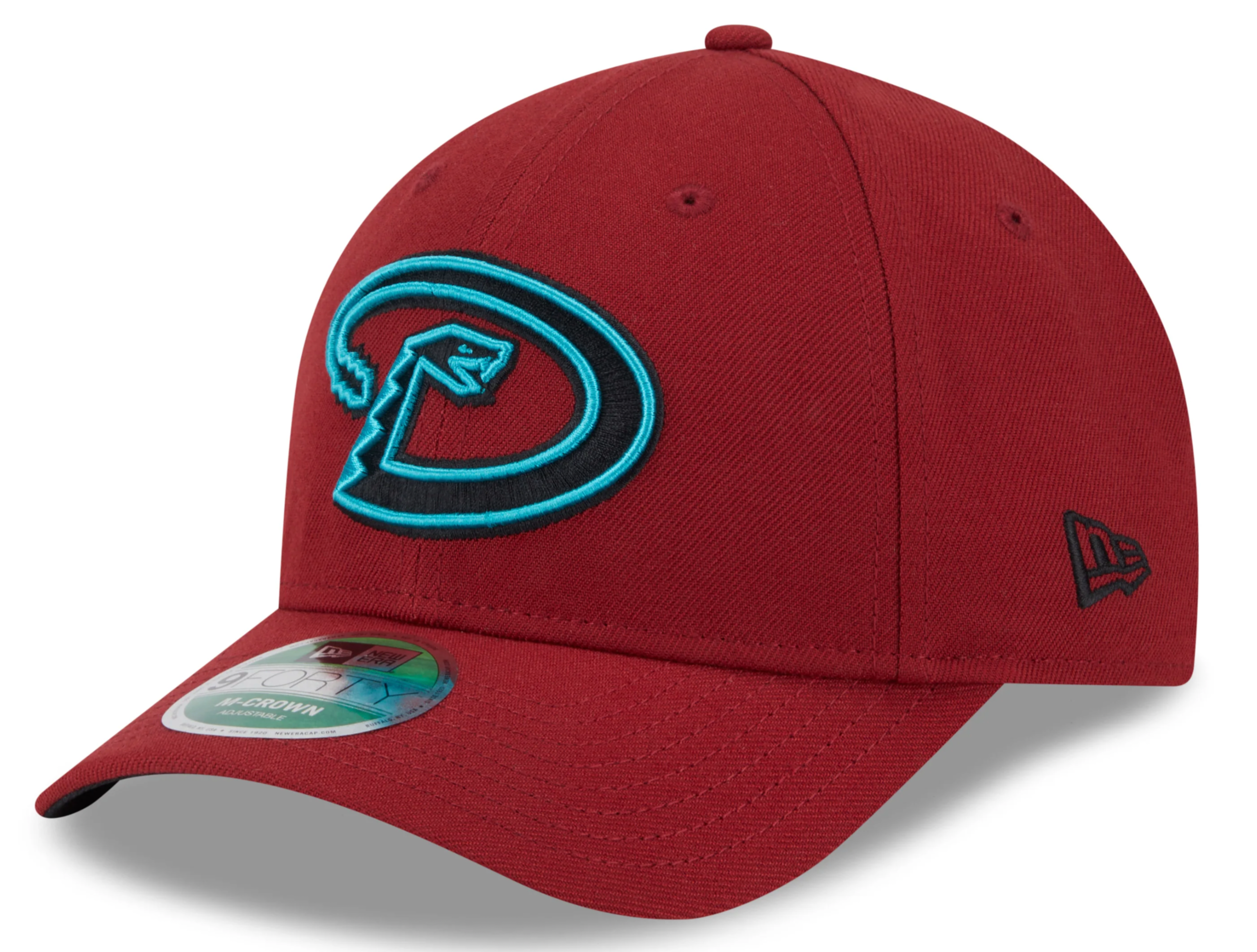 Arizona Diamondbacks Red Alternate New Era Player Replica M-Crown 9FORTY Adjustable Hat Official Team Hat Sports Fan Cap Official MLB Team Hat